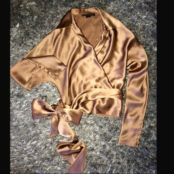 Ralph Lauren Silk Wrap Blouse - Picture 5 of 7